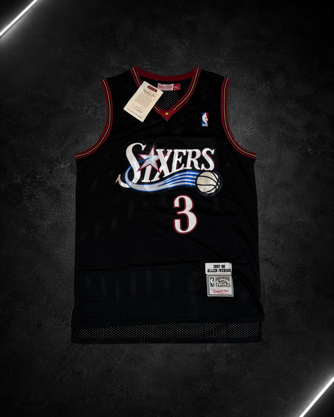 Camiseta NBA Allen Iverson #3 - Philadelphia 76ers Negra