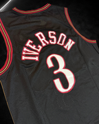 Camiseta NBA Allen Iverson #3 - Philadelphia 76ers Negra
