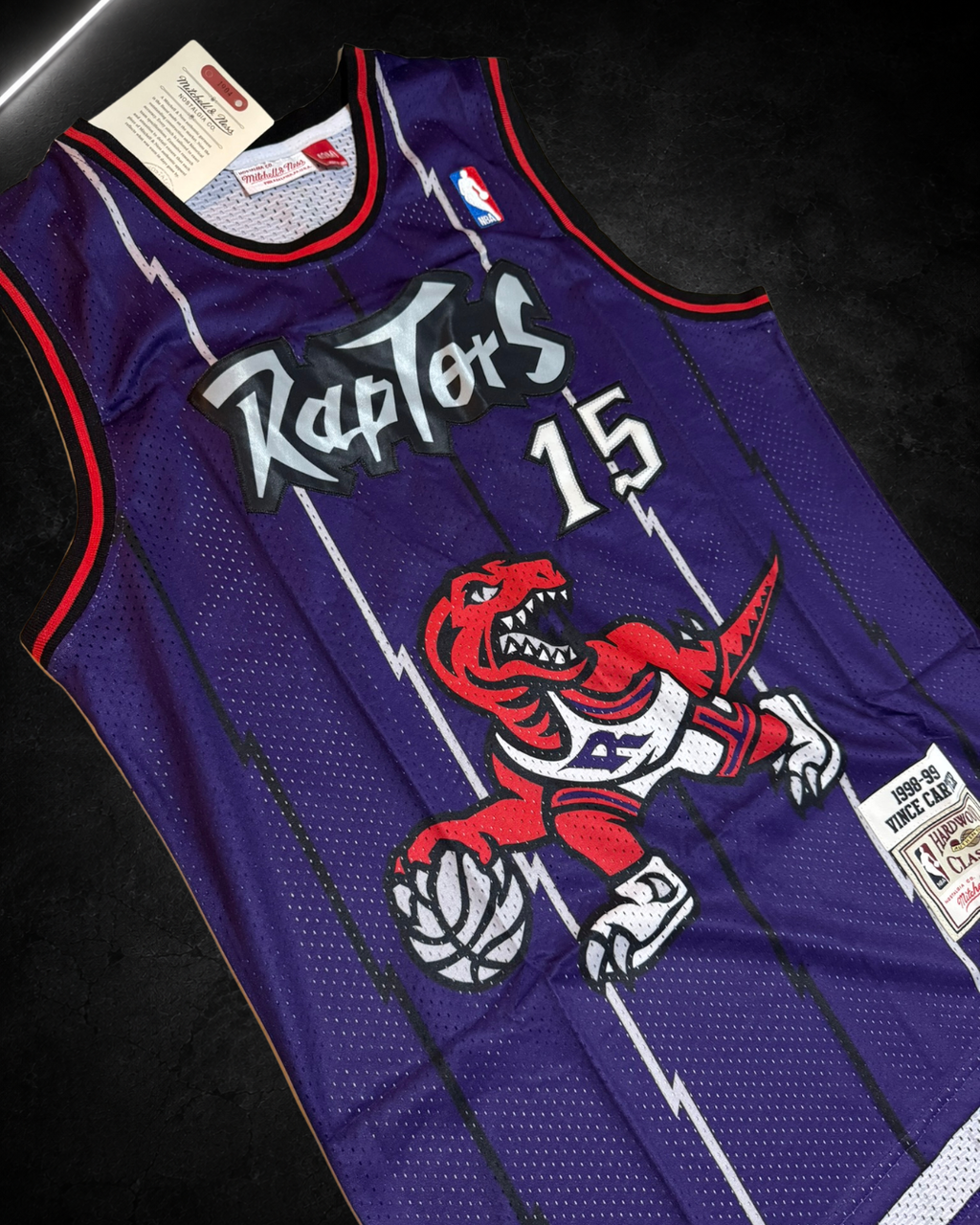 Camiseta NBA Vince Carter #15 - Toronto Raptors Violeta
