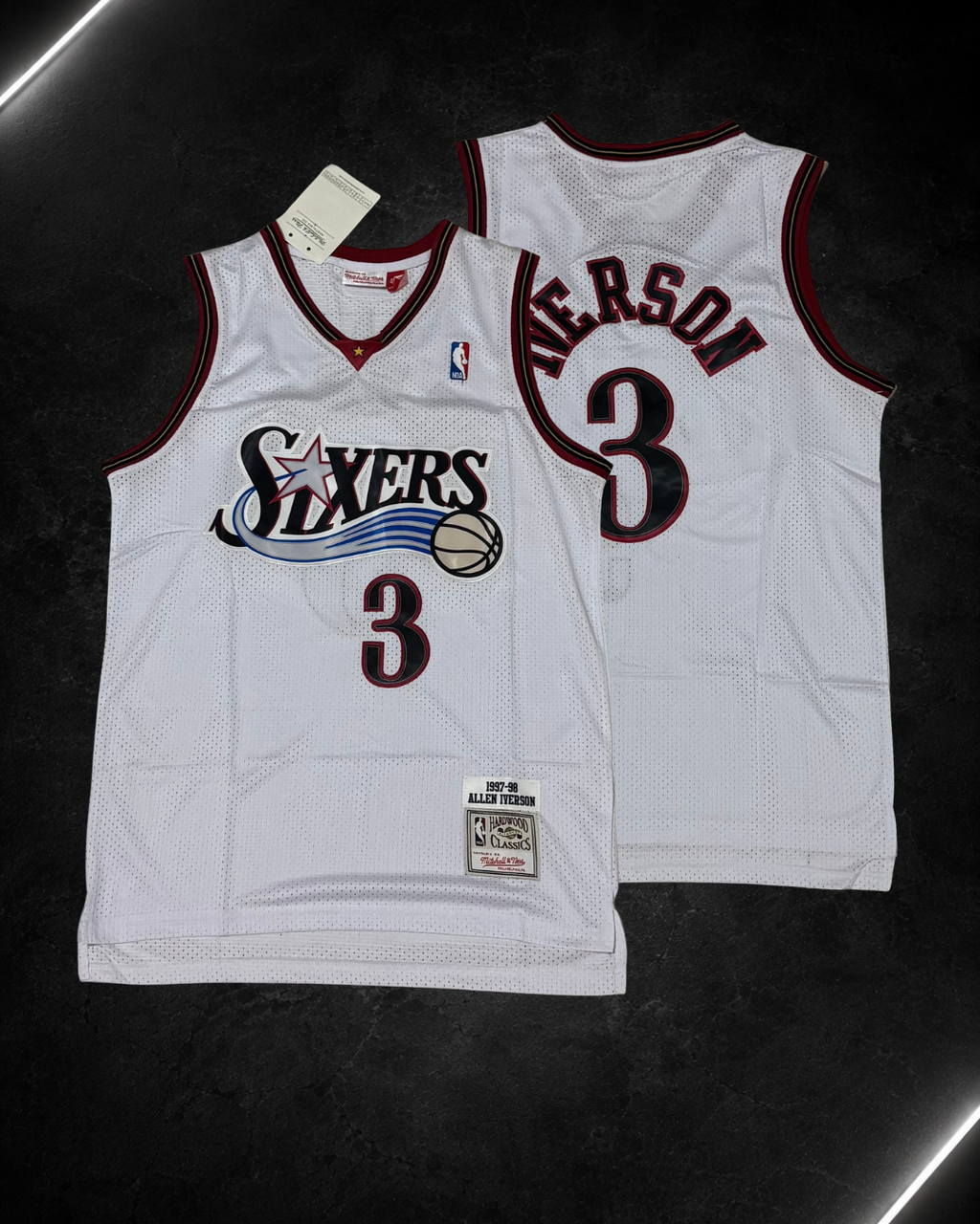 Camiseta NBA Allen Iverson #3 - Philadelphia 76ers Blanca