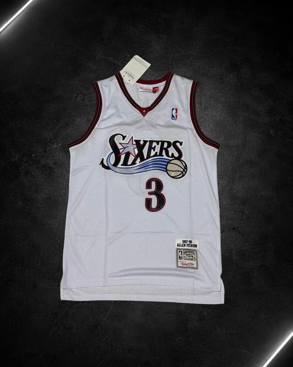 Camiseta NBA Allen Iverson #3 - Philadelphia 76ers Blanca