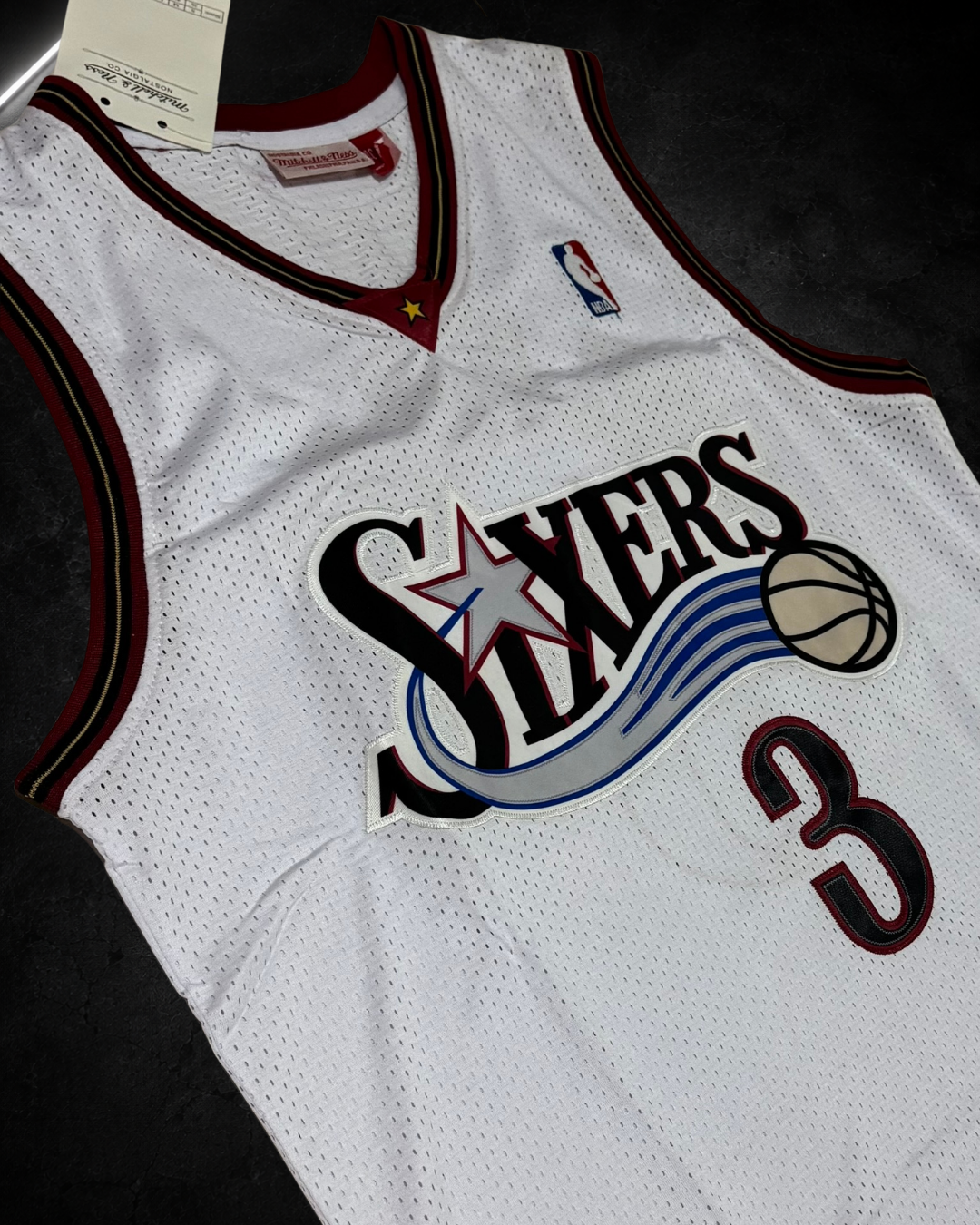 Camiseta NBA Allen Iverson #3 - Philadelphia 76ers Blanca