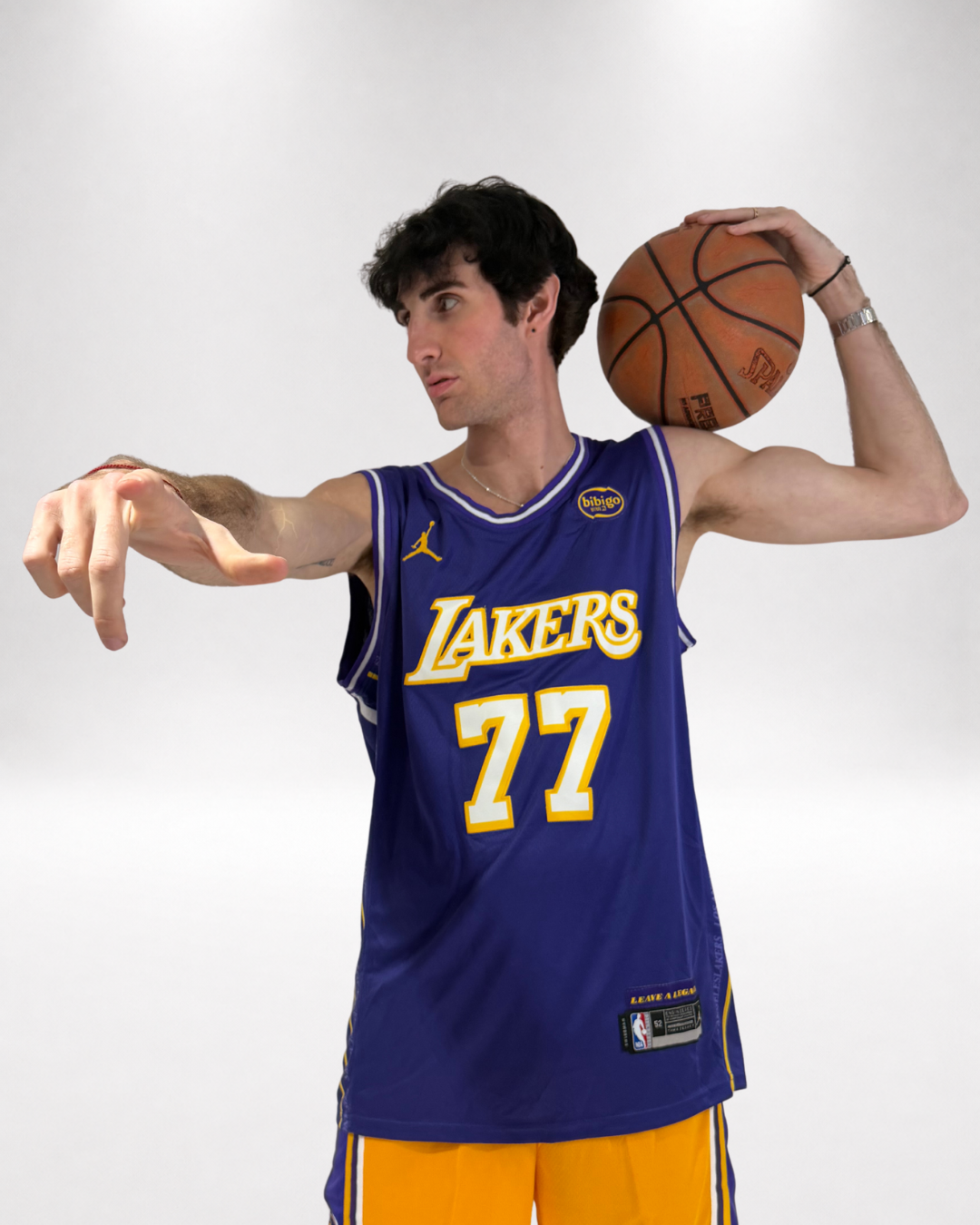 Camiseta NBA Luka Doncic #77 - Los Angeles Lakers Purple Fast Break