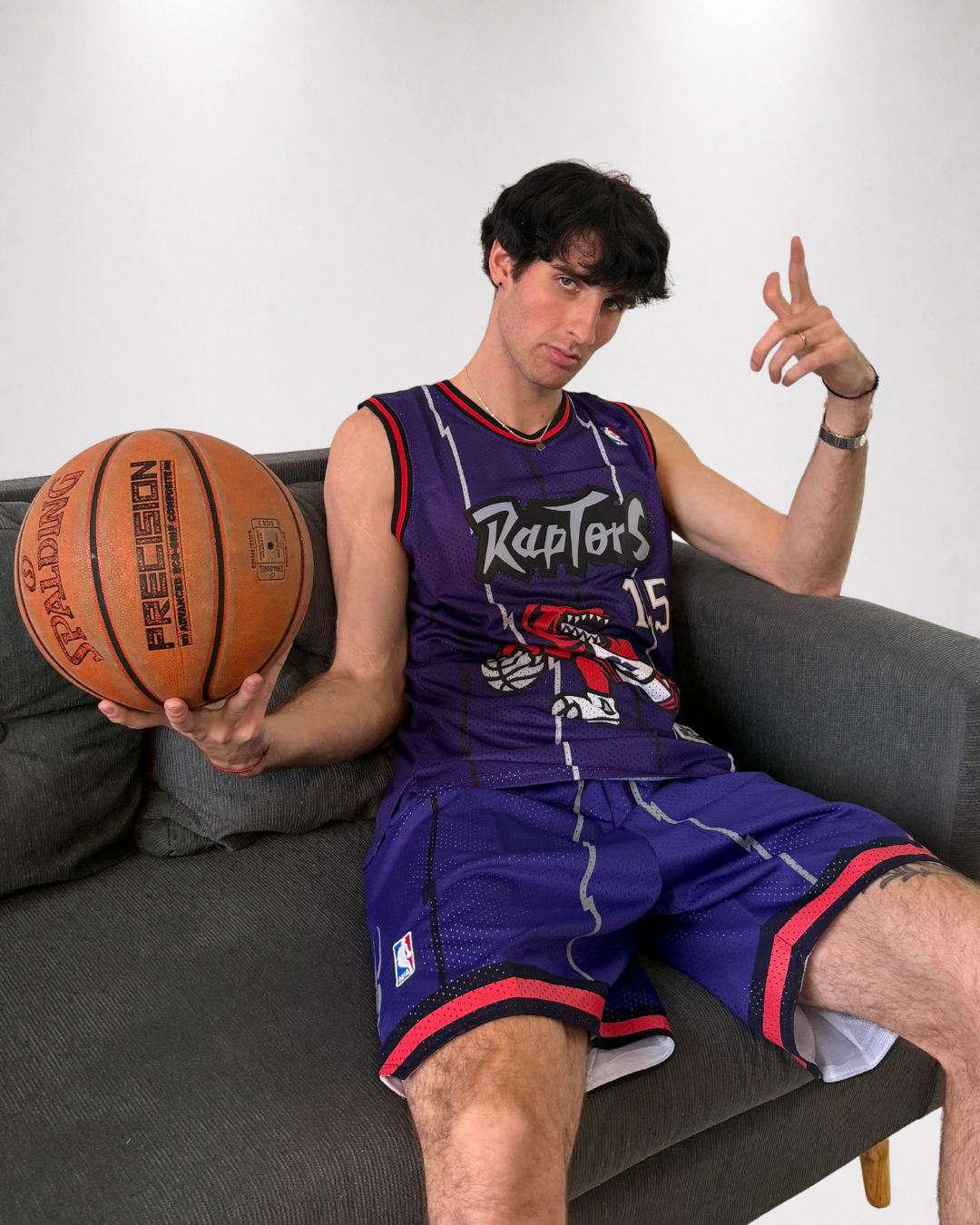 Camiseta NBA Vince Carter #15 - Toronto Raptors Violeta