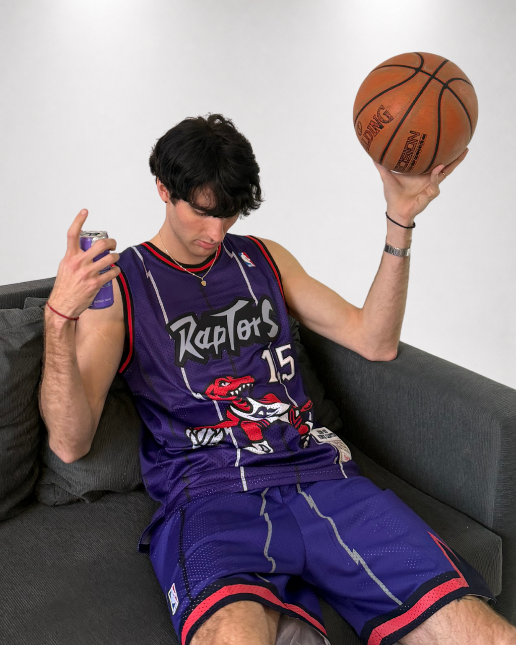 Camiseta NBA Vince Carter #15 - Toronto Raptors Violeta