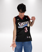 Camiseta NBA Allen Iverson #3 - Philadelphia 76ers Negra