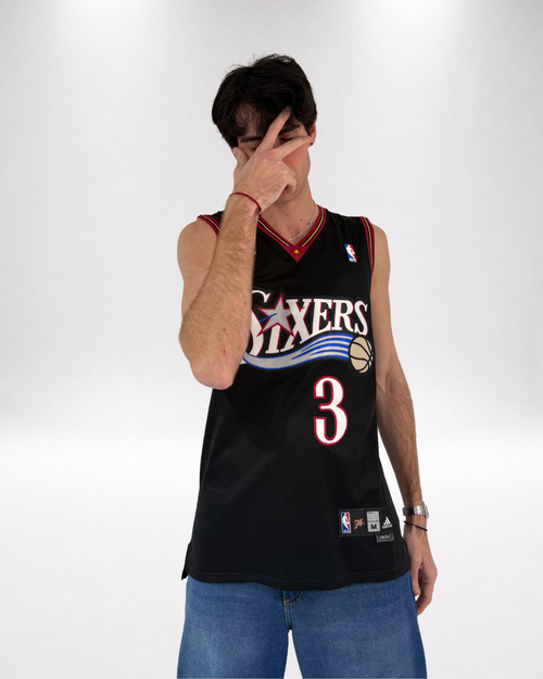 Camiseta NBA Allen Iverson #3 - Philadelphia 76ers Negra