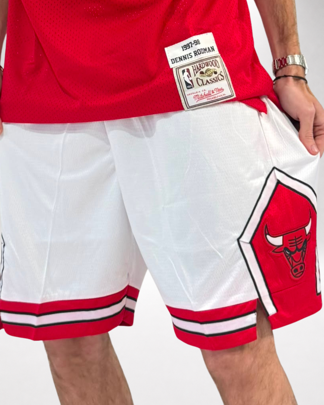 Short NBA - Chicago Bulls Blanco